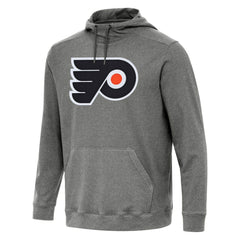 Philadelphia Flyers Antigua Cloud Pullover Hoodie - Heather Black Hoodies