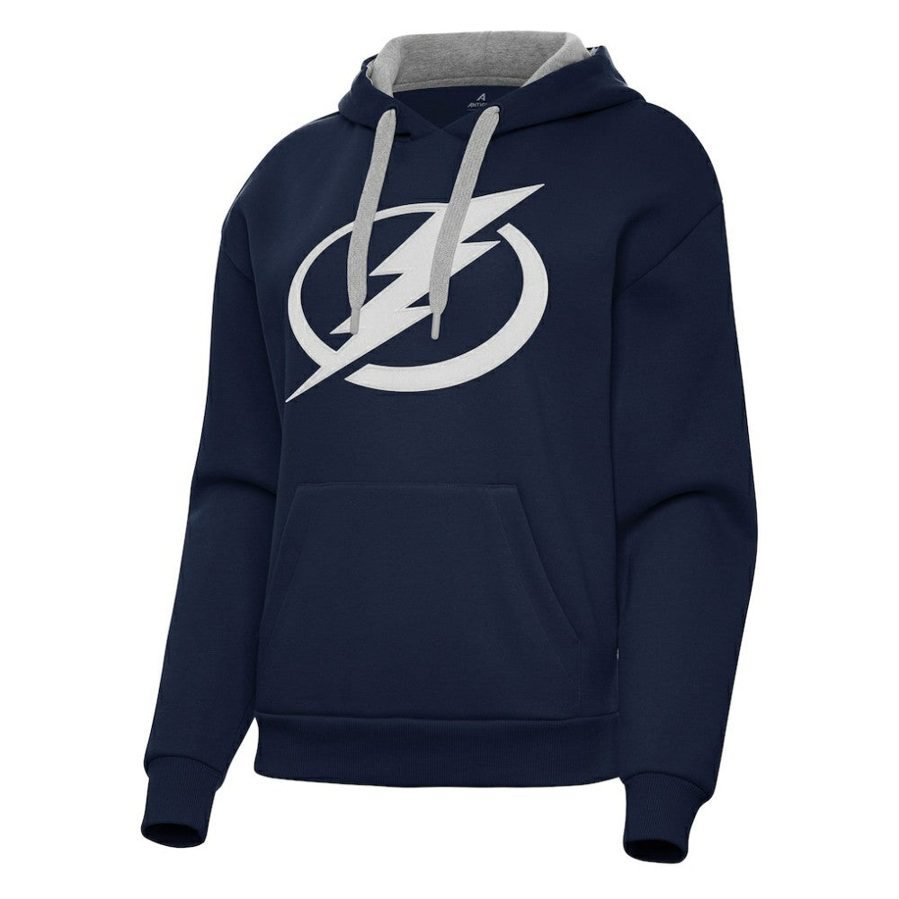Tampa Bay Lightning Antigua Women's Victory Pullover Hoodie - Navy Hoodies