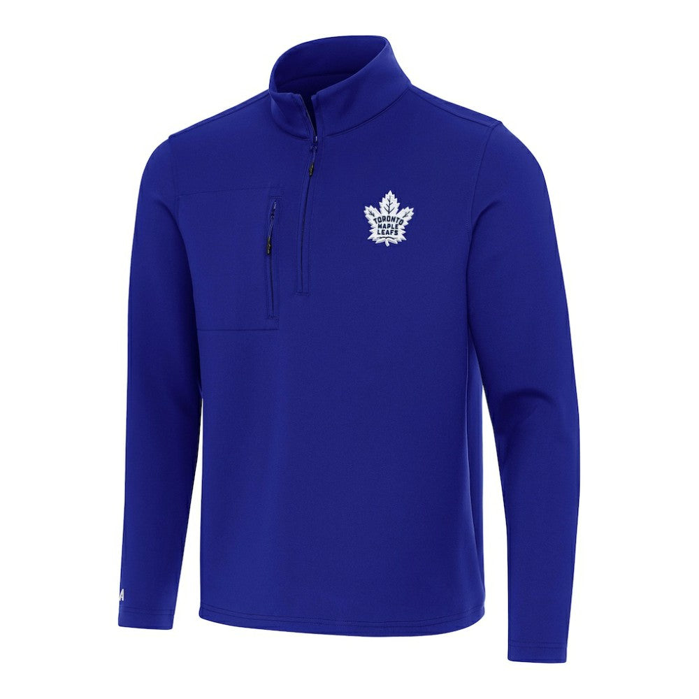 Toronto Maple Leafs Antigua Insider Quarter-Zip Top - Royal Tops