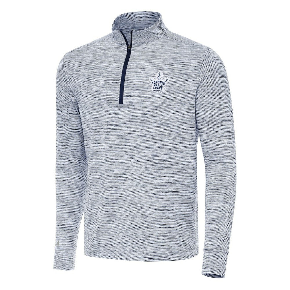 Toronto Maple Leafs Antigua Cause Quarter-Zip Top - Navy Tops