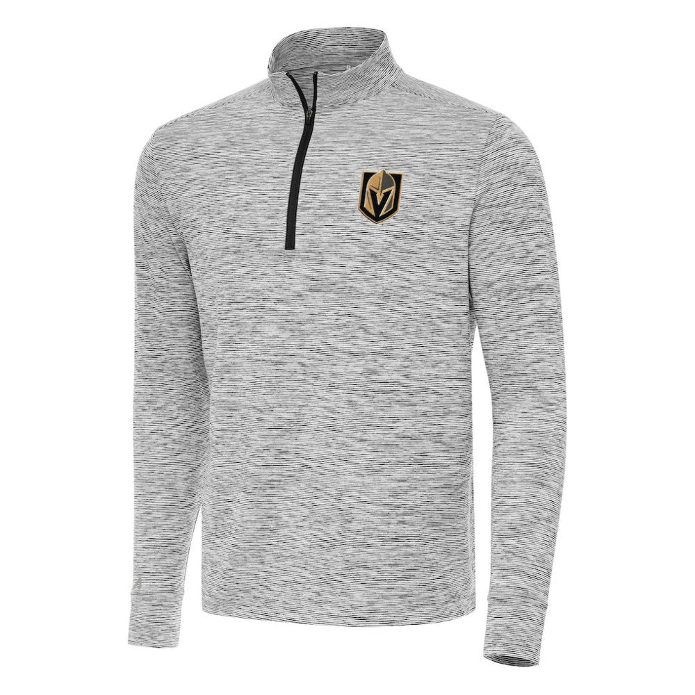 Vegas Golden Knights Antigua Cause Quarter-Zip Top - Black Tops