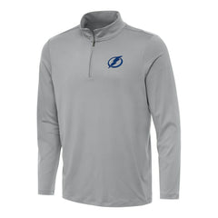 Tampa Bay Lightning Antigua Reprocess Quarter-Zip Top - Gray Tops
