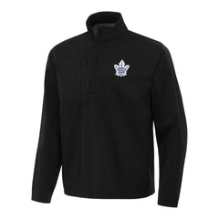 Toronto Maple Leafs Antigua Brisk Quarter-Zip Windbreaker - Black