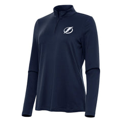 Tampa Bay Lightning Antigua Women's Reprocess Quarter-Zip Top - Navy Tops