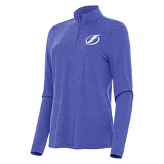 Tampa Bay Lightning Antigua Women's Bright Quarter-Zip Top - Heather Royal Tops