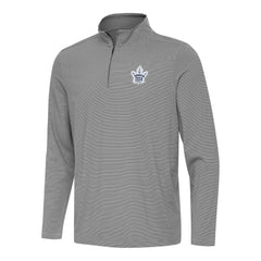 Toronto Maple Leafs Antigua Twine Quarter-Zip Top - Black Tops