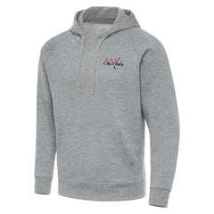 Washington Capitals Antigua Big & Tall Victory Pullover Hoodie - Heather Gray Hoodies