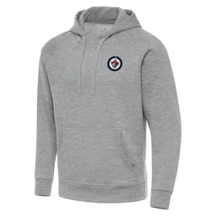 Winnipeg Jets Antigua Big & Tall Victory Pullover Hoodie - Heather Gray Hoodies