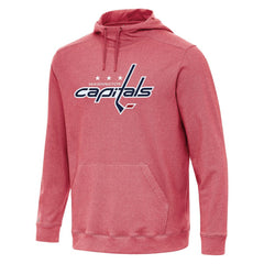 Washington Capitals Antigua Cloud Pullover Hoodie - Heather Red Hoodies