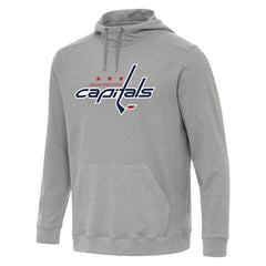 Washington Capitals Antigua Cloud Pullover Hoodie - Heather Gray Hoodies