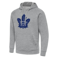 Toronto Maple Leafs Antigua Big & Tall Victory Pullover Hoodie - Heather Gray Hoodies