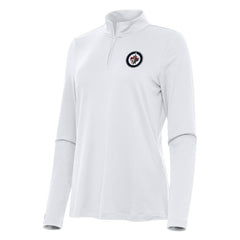Winnipeg Jets Antigua Women's Reprocess Quarter-Zip Top - White Tops