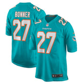 Ethan Bonner Miami Dolphins Game Jersey - Aqua discount