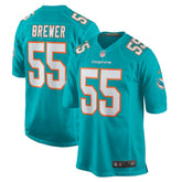 Aaron Brewer Miami Dolphins Game Jersey - Aqua for sale