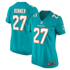 Ethan Bonner Miami Dolphins Women's Game Jersey - Aqua for sale