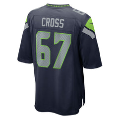 Charles Cross Seattle Seahawks Game Jersey - College Navy online