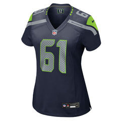 Jalen Sundell Seattle Seahawks Women's Team Game Jersey - College Navy discount