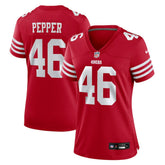 Taybor Pepper San Francisco 49ers Women's Team Game Jersey - Scarlet cheap