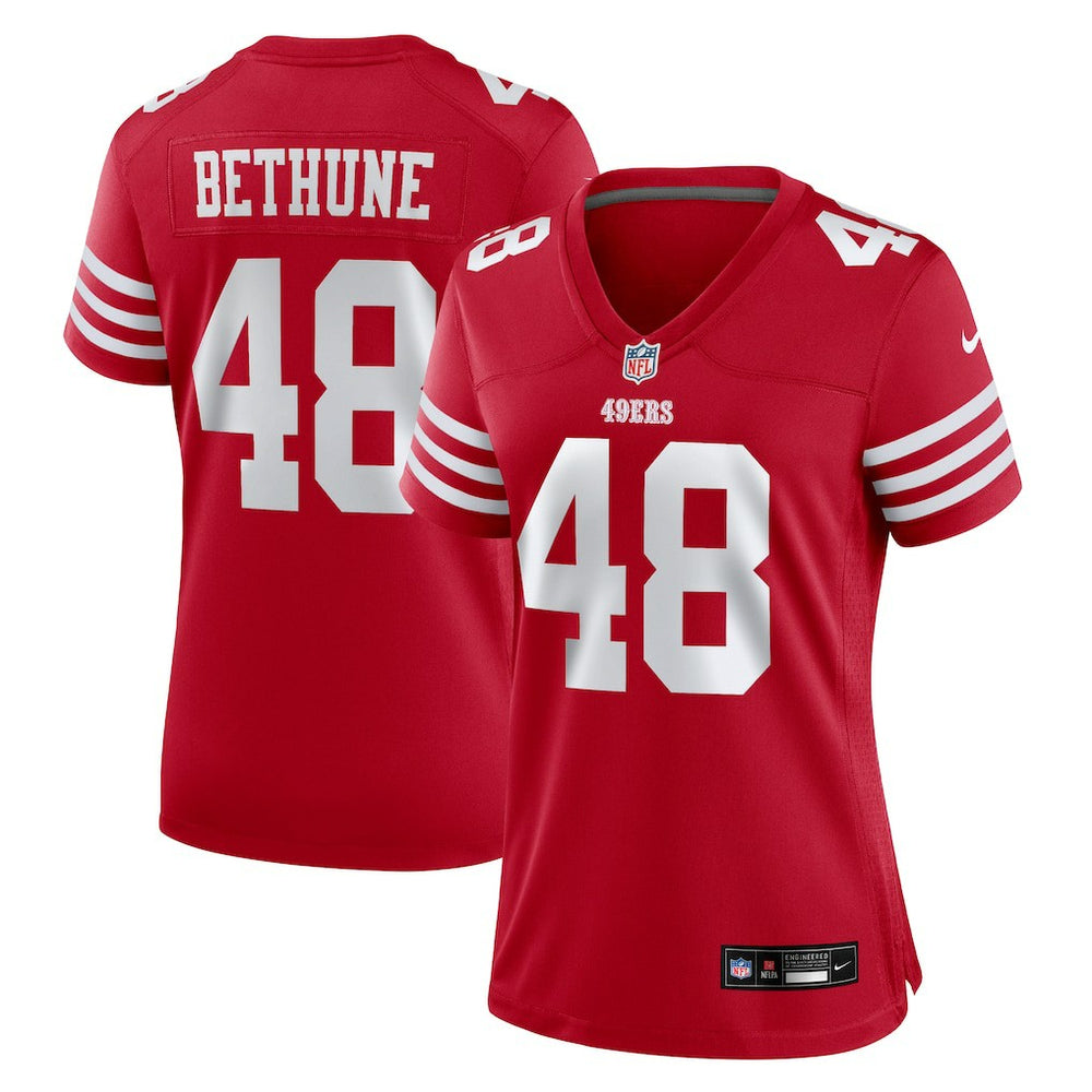 Tatum Bethune San Francisco 49ers Women's Team Game Jersey - Scarlet discount