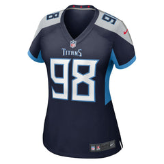 Jeffery Simmons Tennessee Titans Women's Alternate Game Jersey - Navy sale