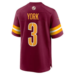 Cade York Washington Commanders Game Jersey - Burgundy outlet