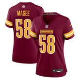 Jordan Magee Washington Commanders Women's Team Game Jersey - Burgundy online