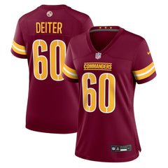 Michael Deiter Washington Commanders Women's Team Game Jersey - Burgundy on sale