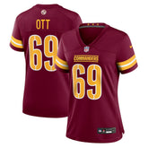 Tyler Ott Washington Commanders Women's Team Game Jersey - Burgundy on sale