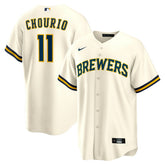 Jackson Chourio Milwaukee Brewers Home Replica Jersey Cream