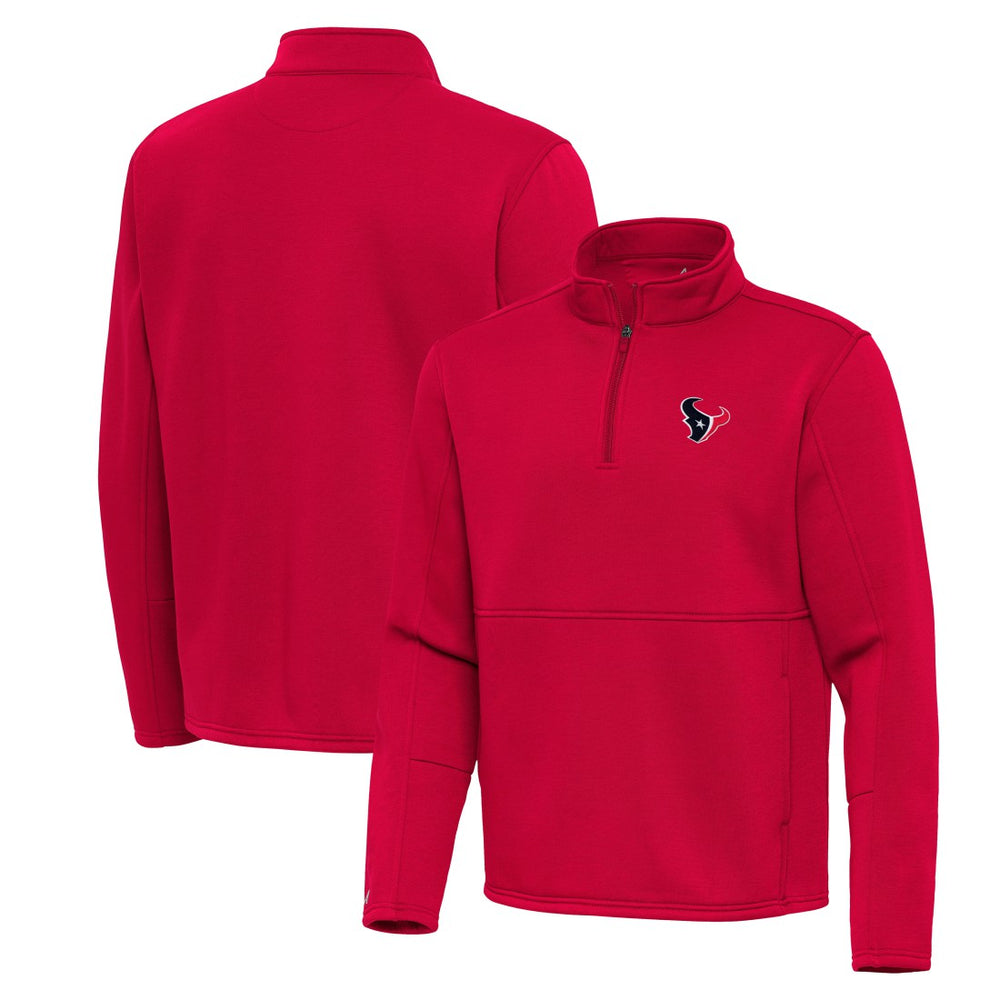 Houston Texans Antigua Twist Quarter-Zip Pullover Jacket - Red for sale