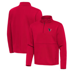 Houston Texans Antigua Twist Quarter-Zip Pullover Jacket - Red for sale