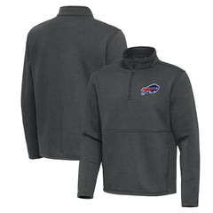 Buffalo Bills Antigua Twist Quarter-Zip Pullover Jacket - Pewter cheap