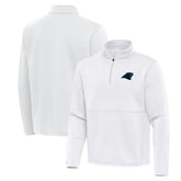 Carolina Panthers Antigua Twist Quarter-Zip Pullover Jacket - White cheap
