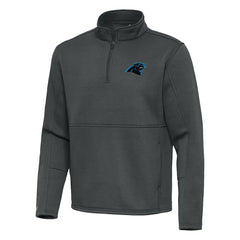 Carolina Panthers Antigua Twist Quarter-Zip Pullover Jacket - Pewter online