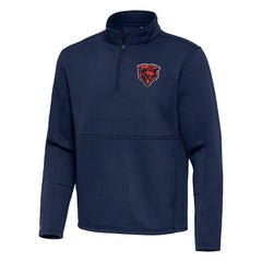Chicago Bears Antigua Twist Quarter-Zip Pullover Jacket - Navy sale