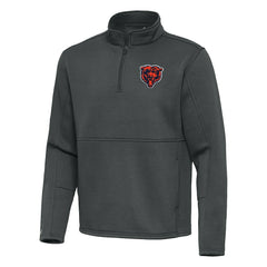 Chicago Bears Antigua Twist Quarter-Zip Pullover Jacket - Pewter for sale