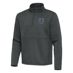Indianapolis Colts Antigua Twist Quarter-Zip Pullover Jacket - Pewter discount