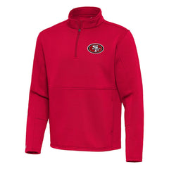 San Francisco 49ers Antigua Twist Quarter-Zip Pullover Jacket - Red outlet
