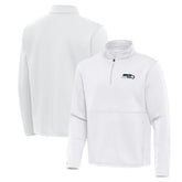 Seattle Seahawks Antigua Twist Quarter-Zip Pullover Jacket - White for sale