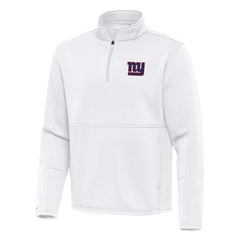 New York Giants Antigua Twist Quarter-Zip Pullover Jacket - White outlet