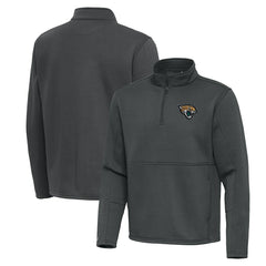 Jacksonville Jaguars Antigua Twist Quarter-Zip Pullover Jacket - Pewter for sale