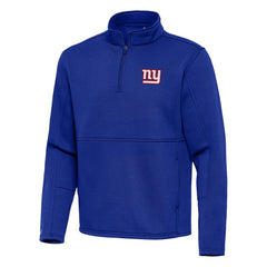 New York Giants Antigua Twist Quarter-Zip Pullover Jacket - Royal on sale
