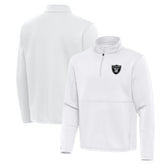 Las Vegas Raiders Antigua Twist Quarter-Zip Pullover Jacket - White online