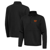 Washington Commanders Antigua Twist Quarter-Zip Pullover Jacket - Black cheap
