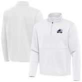 Colorado Avalanche Antigua Twist Quarter-Zip Pullover Jacket - White Pullover
