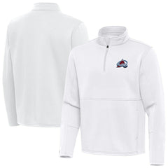 Colorado Avalanche Antigua Twist Quarter-Zip Pullover Jacket - White Pullover