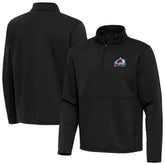 Colorado Avalanche Antigua Twist Quarter-Zip Pullover Jacket - Black Pullover
