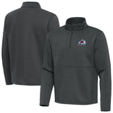 Colorado Avalanche Antigua Twist Quarter-Zip Pullover Jacket - Silver Pullover