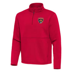 Florida Panthers Antigua Twist Quarter-Zip Pullover Jacket - Red Pullover