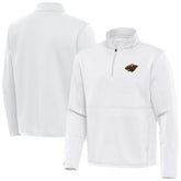Minnesota Wild Antigua Twist Quarter-Zip Pullover Jacket - White Pullover